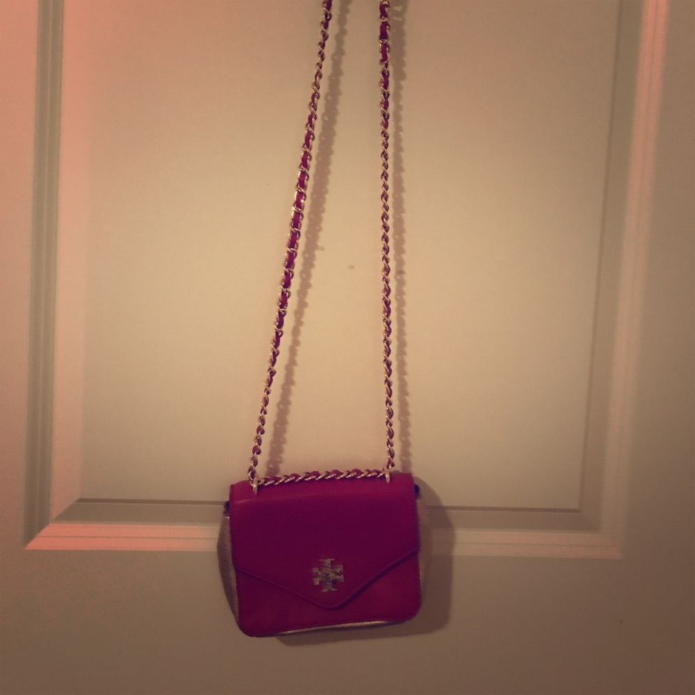 Tory Burch magenta crossbody bag